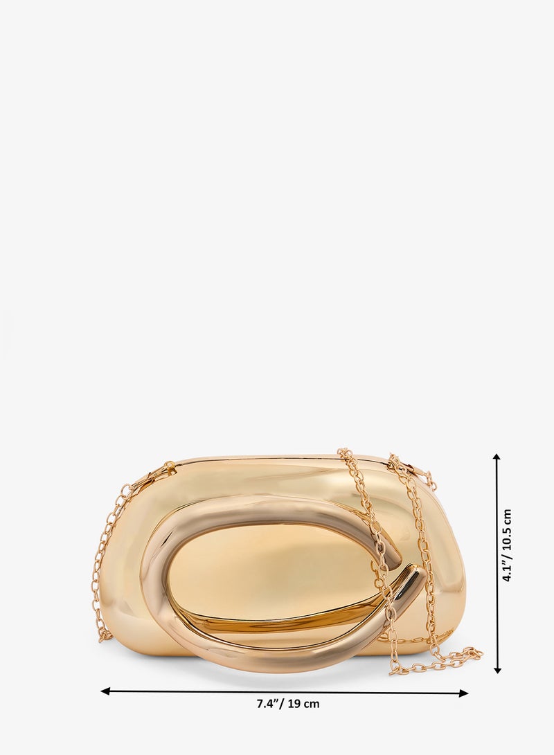 جلاموروس حقيبة يد صلبة بتفاصيل مقبض - Image 5